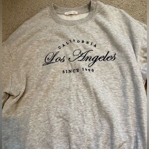 Gray Los Angeles Crew Neck Sweater